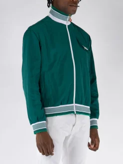 CASABLANCA Felpe<FELPA SHELL SUIT Bianco, Verde