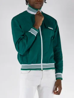 CASABLANCA Felpe<FELPA SHELL SUIT Bianco, Verde
