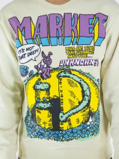 MARKET Felpe<FELPA SMILEY INTO THE UNKNOWN Bianco, Viola