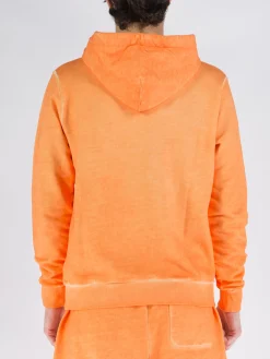 MARCELO BURLON Felpe<FELPA SUNSET CROSS Arancione, Azzurro