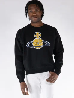 VIVIENNE WESTWOOD Felpe<FELPA TIME MACHINE RAGLAN Giallo, Nero