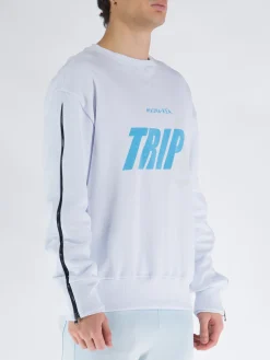 MAUNA-KEA Felpe<FELPA TRIP J CREWNECK Azzurro, Bianco