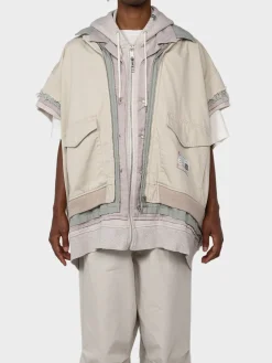 MAISON MIHARA YASUHIRO Felpe<FELPA TRIPLE LAYERED Beige