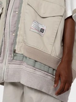MAISON MIHARA YASUHIRO Felpe<FELPA TRIPLE LAYERED Beige
