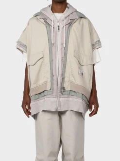 MAISON MIHARA YASUHIRO Felpe<FELPA TRIPLE LAYERED Beige