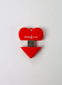 Articoli E Accessori Hi-Tech<FLASH DRIVE RED HEART SUSIHUB Rosso