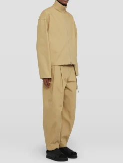 JIL SANDER Giacche<GIACCA A COLLO ALTO Beige