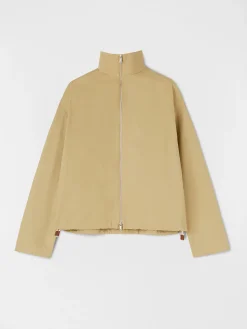 JIL SANDER Giacche<GIACCA A COLLO ALTO Beige