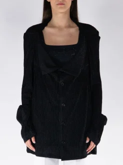 JUNYA WATANABE Giacche<GIACCA A COSTE Nero
