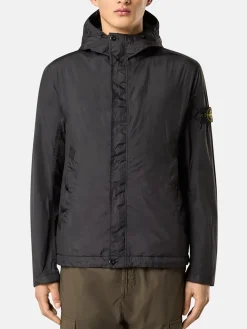STONE ISLAND Giacche<GIACCA A VENTO CRINKLE REPS R-NY ANTIPIOGGIA Giallo, Nero, Verde