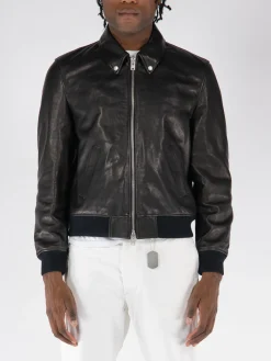 COVERT Giacche<GIACCA BIKER Nero