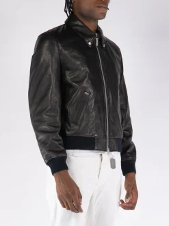 COVERT Giacche<GIACCA BIKER Nero