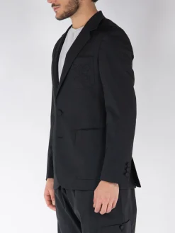 PALM ANGELS Giacche<GIACCA BLAZER MONOGRAM Nero