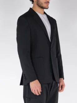 PALM ANGELS Giacche<GIACCA BLAZER MONOGRAM Nero