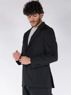 PALM ANGELS Giacche<GIACCA BLAZER MONOGRAM Nero