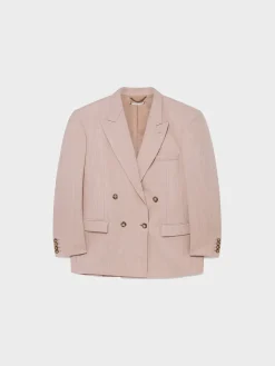 STELLA MCCARTNEY Giacche<GIACCA BLAZER OVERSIZED Rosa