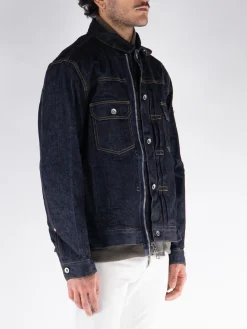 SACAI Giacche<GIACCA SA IN DENIM Blu