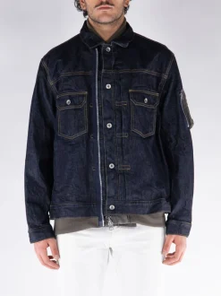 SACAI Giacche<GIACCA SA IN DENIM Blu