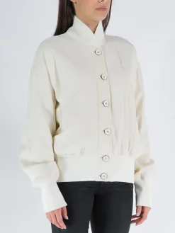 JIL SANDER Giacche<GIACCA BOMBER Bianco