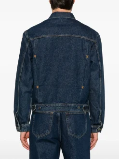 DAILY PAPER Giacche<GIACCA BOMI IN DENIM Blu