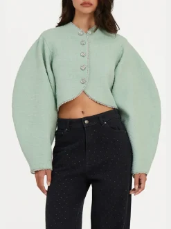 ROTATE BIRGER CHRISTENSEN Giacche<GIACCA BOUCLE Verde