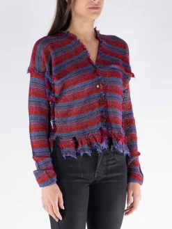 VIVIENNE WESTWOOD Giacche<GIACCA BROKEN STITCH Blu, Nero, Viola