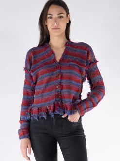 VIVIENNE WESTWOOD Giacche<GIACCA BROKEN STITCH Blu, Nero, Viola