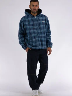 MARNI Giacche<GIACCA CON CAPPUCCIO Blu, Nero