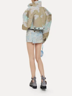 VIVIENNE WESTWOOD Giacche<GIACCA CROPPED DENIM BOXER Azzurro, Beige