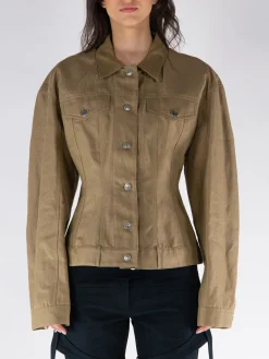 STELLA MCCARTNEY Giacche<GIACCA DENIM Marrone