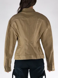 STELLA MCCARTNEY Giacche<GIACCA DENIM Marrone