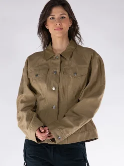 STELLA MCCARTNEY Giacche<GIACCA DENIM Marrone