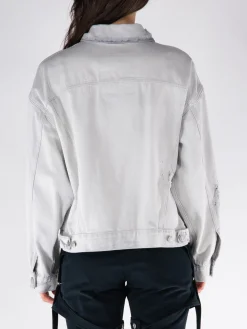 MM6 MAISON MARGIELA Giacche<GIACCA DENIM Grigio