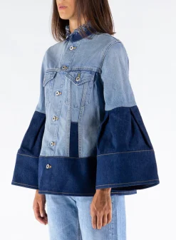 Giacche<GIACCA DENIM Azzurro