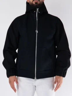 SACAI Giacche<GIACCA FULL ZIP CON CAPPUCCIO Nero