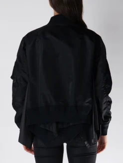 SACAI Giacche<GIACCA FULL ZIP MULTI STRATO Nero