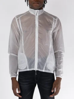ROA Giacche<GIACCA FULLZIP A VENTO PACKABLE Bianco