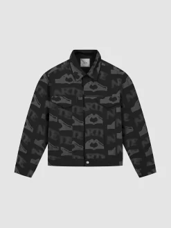 ARTE Giacche<GIACCA HEART PRINT Grigio, Nero