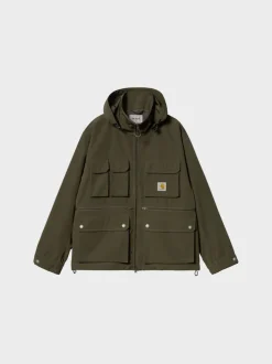 CARHARTT WIP Giacche<GIACCA IMPERMEABILE IRWIN Arancione, Bianco, Verde