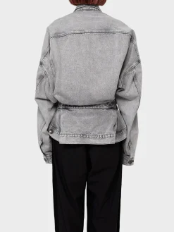 MAISON MIHARA YASUHIRO Giacche<GIACCA IN DENIM CACHECOEUR BLOUSON Grigio