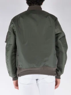 SACAI Giacche<GIACCA IN NYLON TWILL BLOUSON Grigio, Verde