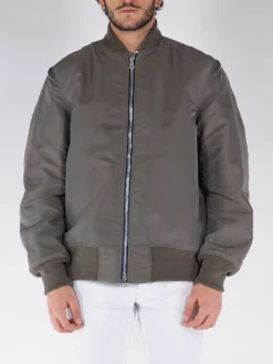 SACAI Giacche<GIACCA IN NYLON TWILL BLOUSON Grigio, Verde