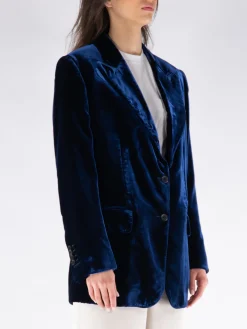 TOM FORD Giacche<GIACCA IN VELLUTO Blu