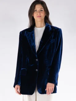 TOM FORD Giacche<GIACCA IN VELLUTO Blu