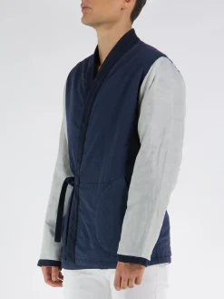UNIVERSAL WORKS Giacche<GIACCA INSULATED KYOTO Blu, Grigio