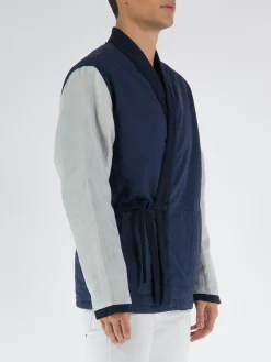 UNIVERSAL WORKS Giacche<GIACCA INSULATED KYOTO Blu, Grigio