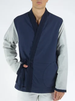 UNIVERSAL WORKS Giacche<GIACCA INSULATED KYOTO Blu, Grigio