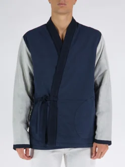 UNIVERSAL WORKS Giacche<GIACCA INSULATED KYOTO Blu, Grigio
