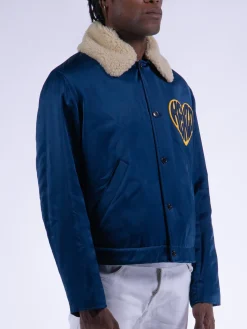 KENZO Giacche<GIACCA 'HEART' Bianco, Blu