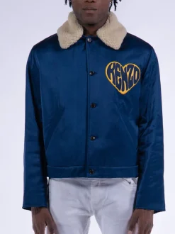 KENZO Giacche<GIACCA 'HEART' Bianco, Blu